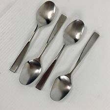 Vintage Stanley Roberts Allison 4 Soup Spoons Tablespoons Stainless Steel Japan picture