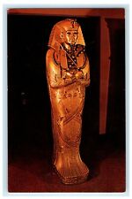 San Jose California CA, Magnificent Golden Sarcophagus Egyptian Museum Postcard picture