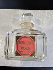 Vintage Baccarat Caron Bellodgia Perfume Bottle Paris France Empty Circa 1930's  picture