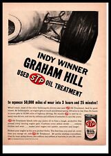 1966 Graham Hill Indianapolis 500 Race Winner Used STP Oil Treatment Print Ad picture