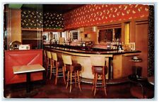 c1950's Hotel Fenlon Cocktail Lounge Interior Rhinelander Wisconsin WI Postcard picture