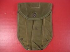 post-WWII US Army M1943 Entrenching Tool Shovel Canvas Cover Carrier Dtd 1950's picture