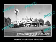 OLD LARGE HISTORIC PHOTO OF YUMA ARIZONA THJE GORDON WELLS STORE c1940 picture