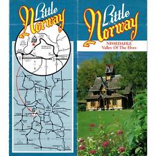 Vtg Little Norway Nissedahle Valley of the Elves Fold Out Travel Brochure TF4-B4 picture