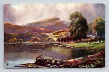 Rydal Water Picturesque Lakes UK Raphael Tuck's Oilette Postcard picture