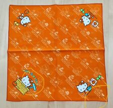 Sanrio Vintage 1976 Rare Hello Kitty handkerchief 16”  Color Orange Japan picture