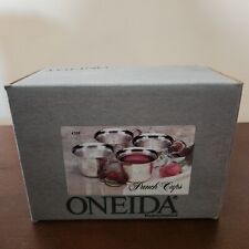 Vintage 1988 Oneida Silverplated Punch Cups set Of  4 Factory Sealed.  picture
