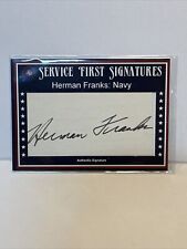 2021 Historic Auto WW2 US Navy 1945 Service First Signatures Herman Franks auto picture