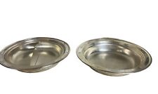 Vintage Silverplate Round Serving Dishes Communion Offering Church Divider picture
