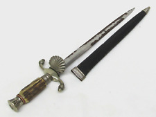 Vintage G.C. CO. Solingen Germany Stag Handle Dagger Knife FOR PARTS/RESTORATION picture