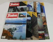 Trains The Magazine Of Railroading Lot Of 10 1989 picture