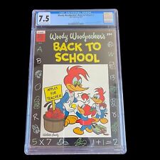 Woody Woodpecker's Back to School #3 CGC 7.5 1954 C/OW PGS Walter Lantz Dell Pub picture