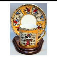 1935 BAND CONCERT vtg tokyo japan disneyland demitasse cup saucer mickey mouse picture