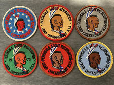 (6) Vintage Peninsula Scout Reservation Camp Chickahominy BSA Patches - Lot picture