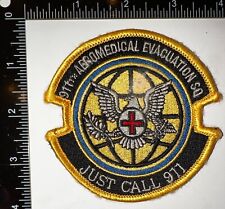 USAF US Air Force 911th Aeromedical Evac Squadron Just Call 911 HOOK LOOP Patch picture