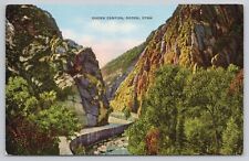 Postcard Ogden Canyon, Ogden, Utah Vintage Linen picture