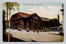 Postcard Forestry Building Portland Oregon, Antique N15 picture