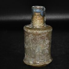 Large Antique Roman Islamic Glass Medical Bottle Vessel Ca. 1st - 7th Century AD picture