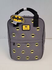 Loungefly DC Comics Batman 80th Anniversary AOP Canvas Square Embroider Backpack picture