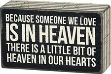 Primitives by Kathy Someone We Love in Heaven Bereavement Box Sign picture