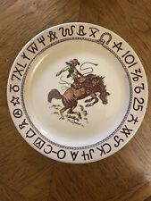 Wallace China Westward HO Rodeo Pattern Till Goodan Plate Original And Signed picture