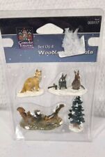Lemax Carole Towne Collection Set of 4 Woodland Animals Christmas Village Figure picture