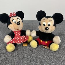 Disney Parks Vintage Mickey and Minnie Mouse Plush Toys picture