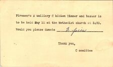 HOW TO GET DONATIONS FOR CHARITY DINNER - See Card 1957 Vintage Postcard 5214 picture