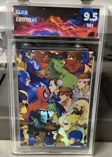 Marvel Vs Capcom holographic Novelty card graded 9.5 Slab Central picture
