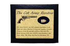 The Civil War Colt Army Revolver Pistol Bullet in Glass Top Display Case and COA picture