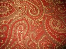 7 Yds Marrakesh Paisley Maroon Persian Turkish  Brocade Upholstery Fabric 54