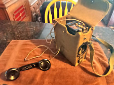 Old Vintage U.S. Army Signal Corps WW11 EE-8-B Crank Field Telephone With Case picture
