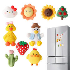 9pcs Resin Cartoon Fridge Magnets Whiteboard Supplies for Teachers and Offices picture