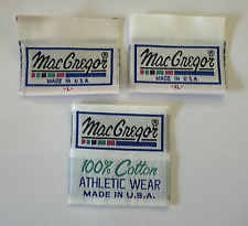 Vintage MacGregor Sporting Goods Golf Unused Clothing Tags Labels Patches picture