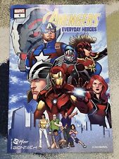 MARVEL AVENGERS EVERYDAY HEROES Pfizer BAGGED+Board Comic Book Covid 19 Vaccine picture