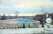1964 PA Pocono Ice-A-Rama & Amusement Ice Skating Indoor Rink Mint postcard A65 picture