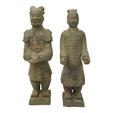 Vintage Chinese Warriors Soldiers Terracotta Army Statues 14
