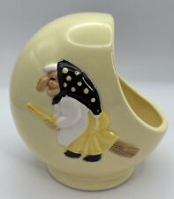 Vintage Ceramic Kitchen Witch Sponge Holder Good Luck Health Japan READ picture