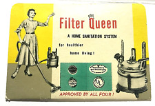 Filter Queen Home Sanitation Sewing Advertising Needle Book c.1950s picture