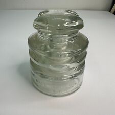 Vintage Antique Hemingray-680 Clear Glass Electric Insulator Made In USA 3-8 VTG picture