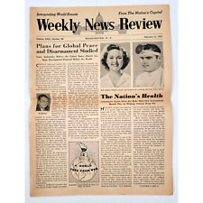 Weekly News Review February 5 1951 Washington D C Newspaper The Nations Health picture