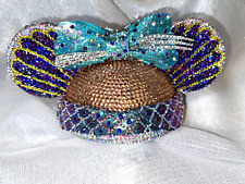 Little Mermaid ARIEL OOAK Character Disney Ear Hat Rhinestone Rare Unique Bling picture