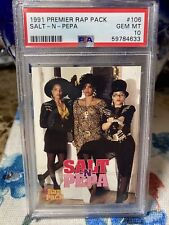 1991 Premier Rap Pack #106 Salt-N-Pepa PSA 10 EXTREMELY RARE POPULATION 3 picture