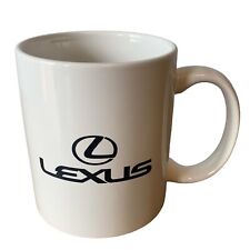 Lexus Coffee or Tea Mug Cup White & Black Engraved Logo Advertising 10oz picture