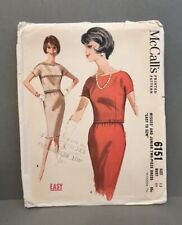 Vintage 1961 McCalls Sewing Pattern 6151 Misses / Junior Dress Size 13 - Uncut picture