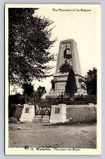 Albert Dohmen Phototype Vintage Postcard Waterloo Monument of the Belgians picture