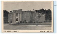 c1930's New Masonic Temple Building West Plains Missouri MO Vintage Postcard picture