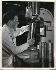 1953 Press Photo Ingot of Pure Zirconium Test Westinghouse Atomic Power Division picture