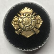RARE VINTAGE FIREFIGHTER/FIREMAN 1954 PARADE PIN-C.G BRAXMAR CO picture