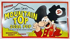 Vintage SNUFFY SMITH'S MOUNTAIN TOP SODA POP ADVERTISING SIGN - AAA Sign Repop picture